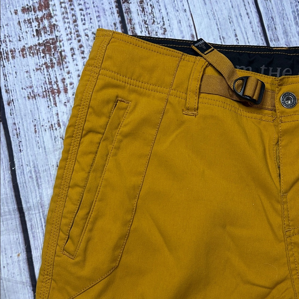 Prana Mustard Yellow Men's Chino-Style Outdoor Pants - Picture 4 of 8